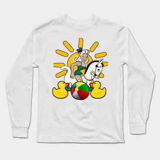 The Ball Horse and the Yellow Duck Long Sleeve T-Shirt